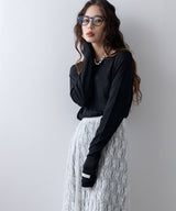 【メール便】前後2wayシアーロングトップス【OSN】