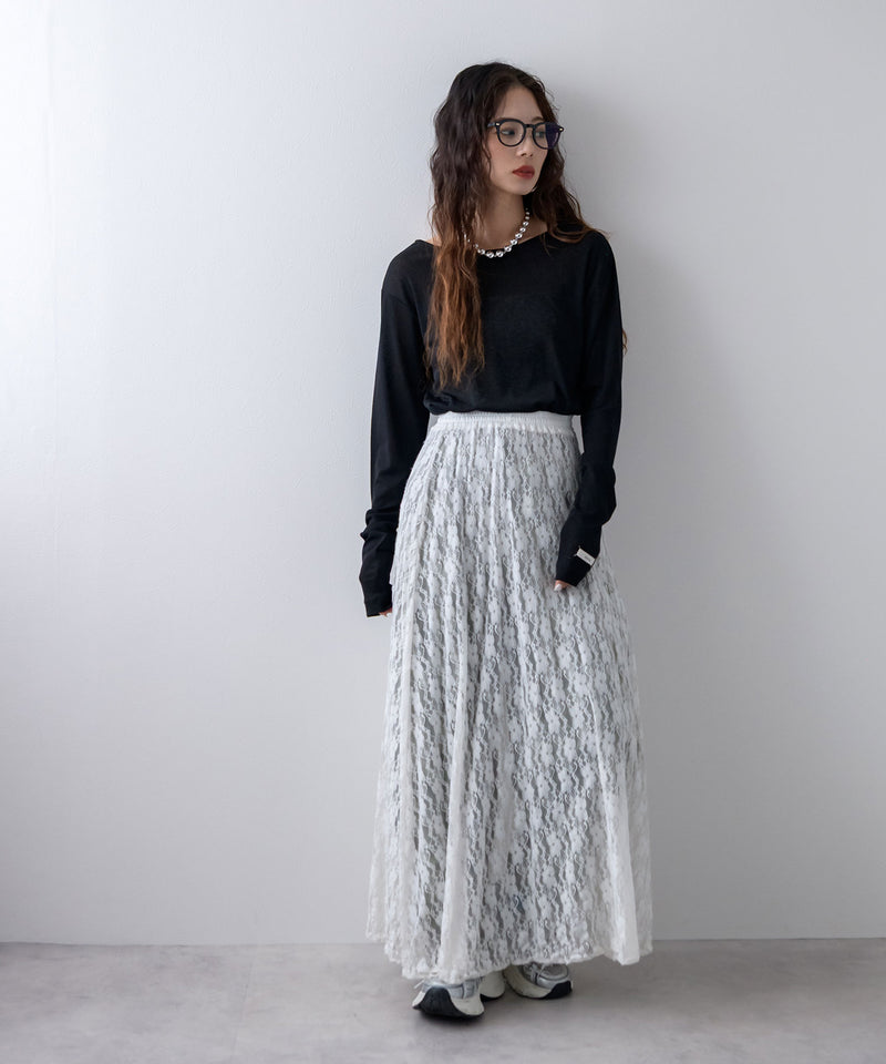 【メール便】前後2wayシアーロングトップス【OSN】