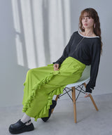 【メール便】前後2wayシアーロングトップス