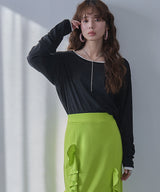 【メール便】前後2wayシアーロングトップス