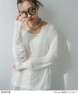 【メール便】前後2wayシアーロングトップス【OSN】