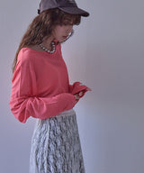 【メール便】前後2wayシアーロングトップス