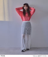 【メール便】前後2wayシアーロングトップス