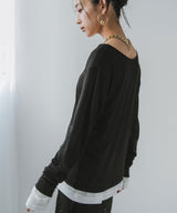 【メール便】前後2wayシアーロングトップス【OSN】