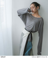 【メール便】前後2wayシアーロングトップス【OSN】