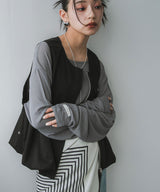 【メール便】前後2wayシアーロングトップス【OSN】