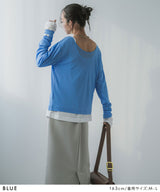 【メール便】前後2wayシアーロングトップス【OSN】