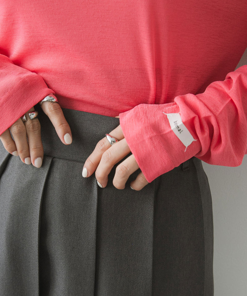 【メール便】前後2wayシアーロングトップス【OSN】