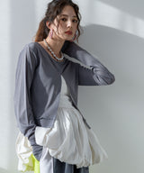 【メール便】前後2wayシアーホックカーディガン【OSN】