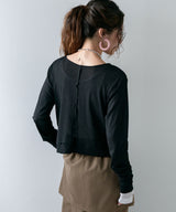 【メール便】前後2wayシアーホックカーディガン【OSN】