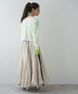 【メール便】前後2wayシアーホックカーディガン【OSN】