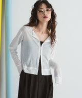 【メール便】前後2wayシアーホックカーディガン【OSN】