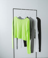 【メール便】前後2wayシアーホックカーディガン【OSN】