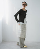 【メール便】前後2wayシアーホックカーディガン【OSN】