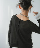 【メール便】前後2wayシアーホックカーディガン【OSN】