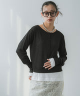 【メール便】前後2wayシアーホックカーディガン【OSN】