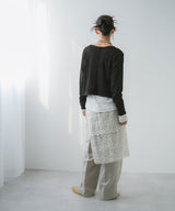 【メール便】前後2wayシアーホックカーディガン【OSN】