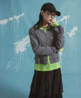 【メール便】前後2wayシアーホックカーディガン【OSN】