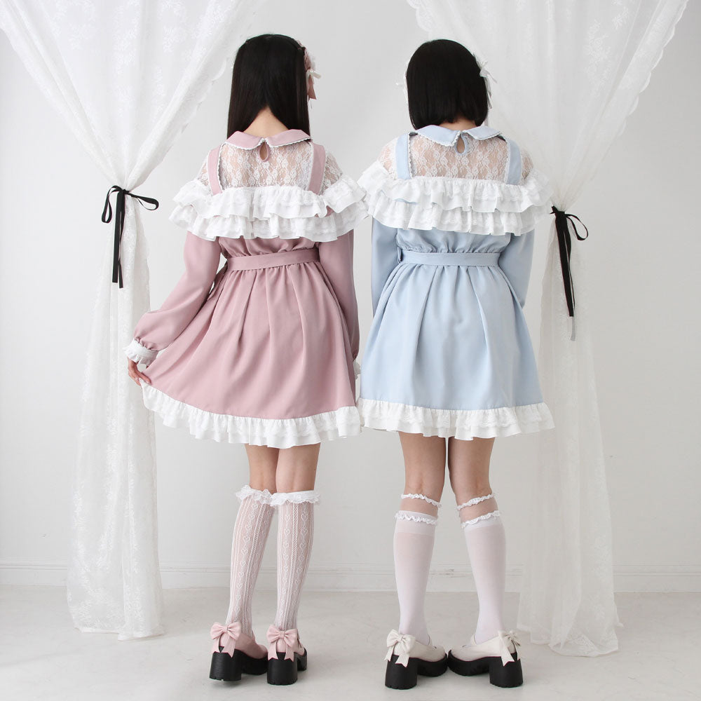 2段フリルリボンワンピース – レディースファッション通販の夢展望【公式】