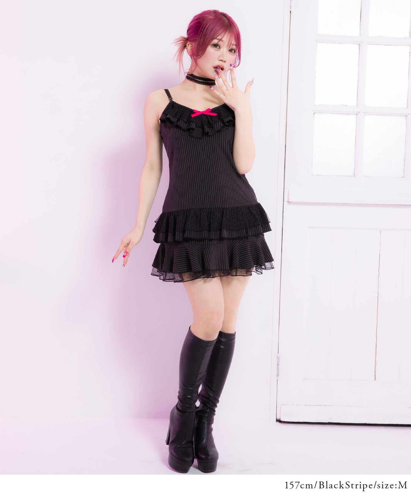 MARS キャミ☆姫ギャル☆ MARS キャミ☆姫ギャル☆ MARSマーズ系ピンクチェックフリル