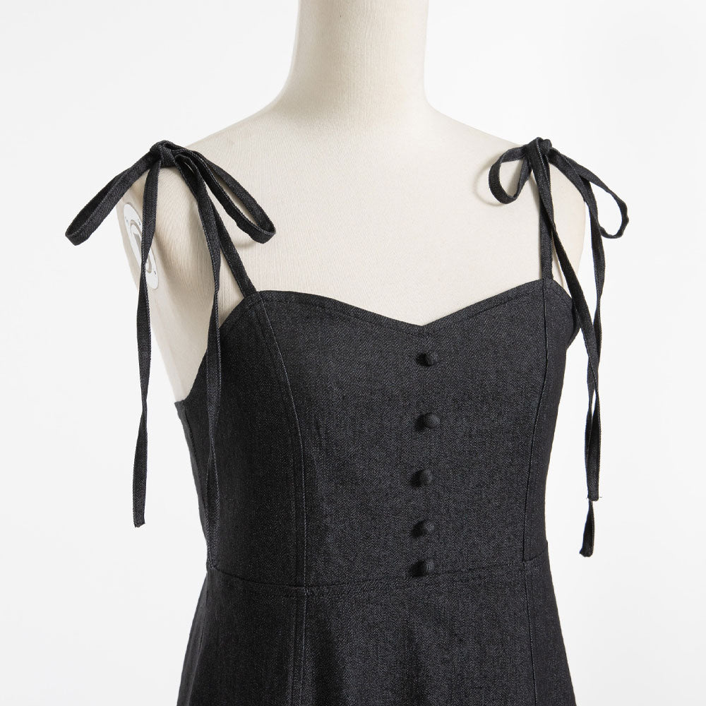 マーメイドデニムリボンキャミワンピース – レディース