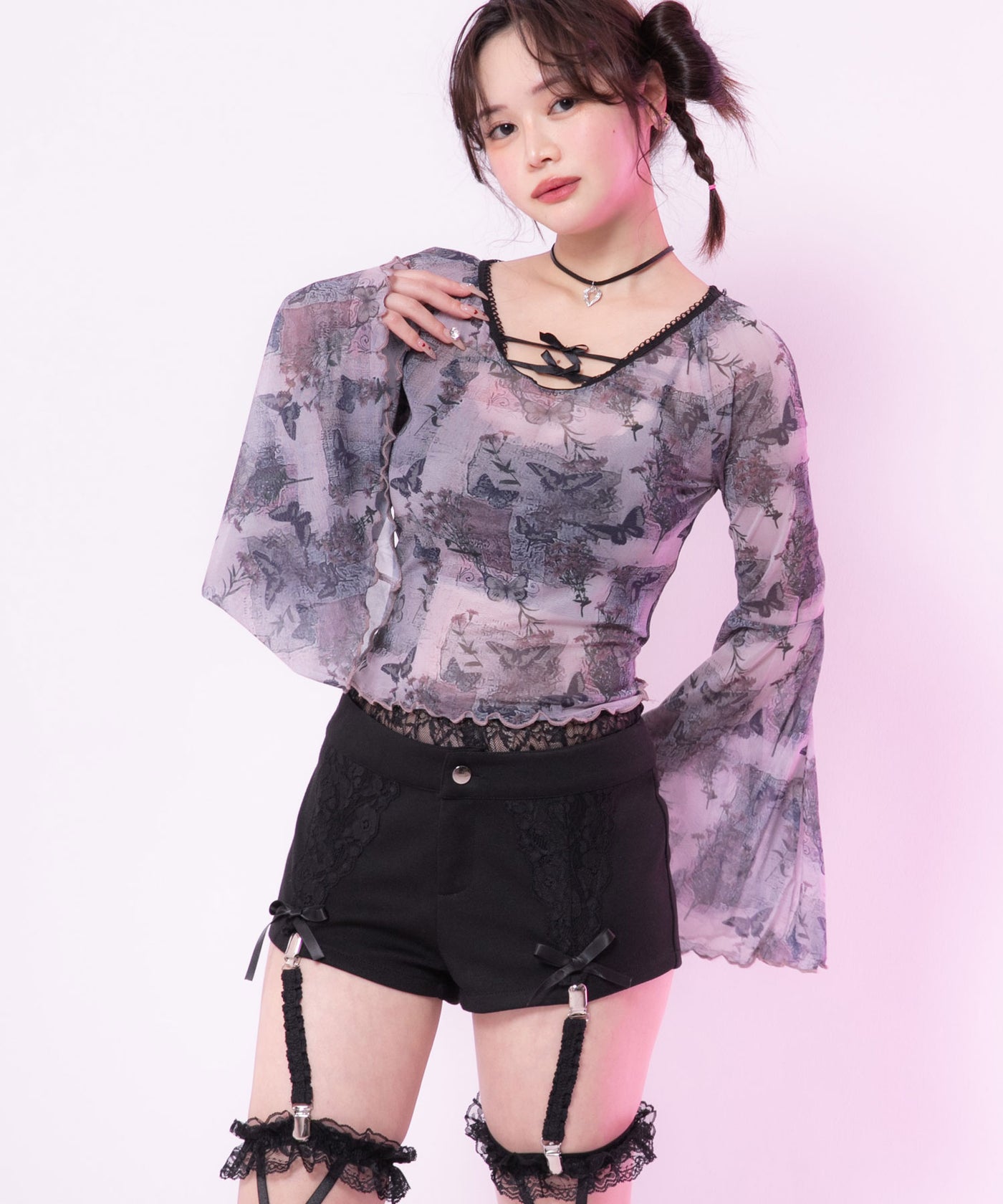 蝶々 トップス 蝶々バタフライ透けトップス – レディースファッション通販の夢展望