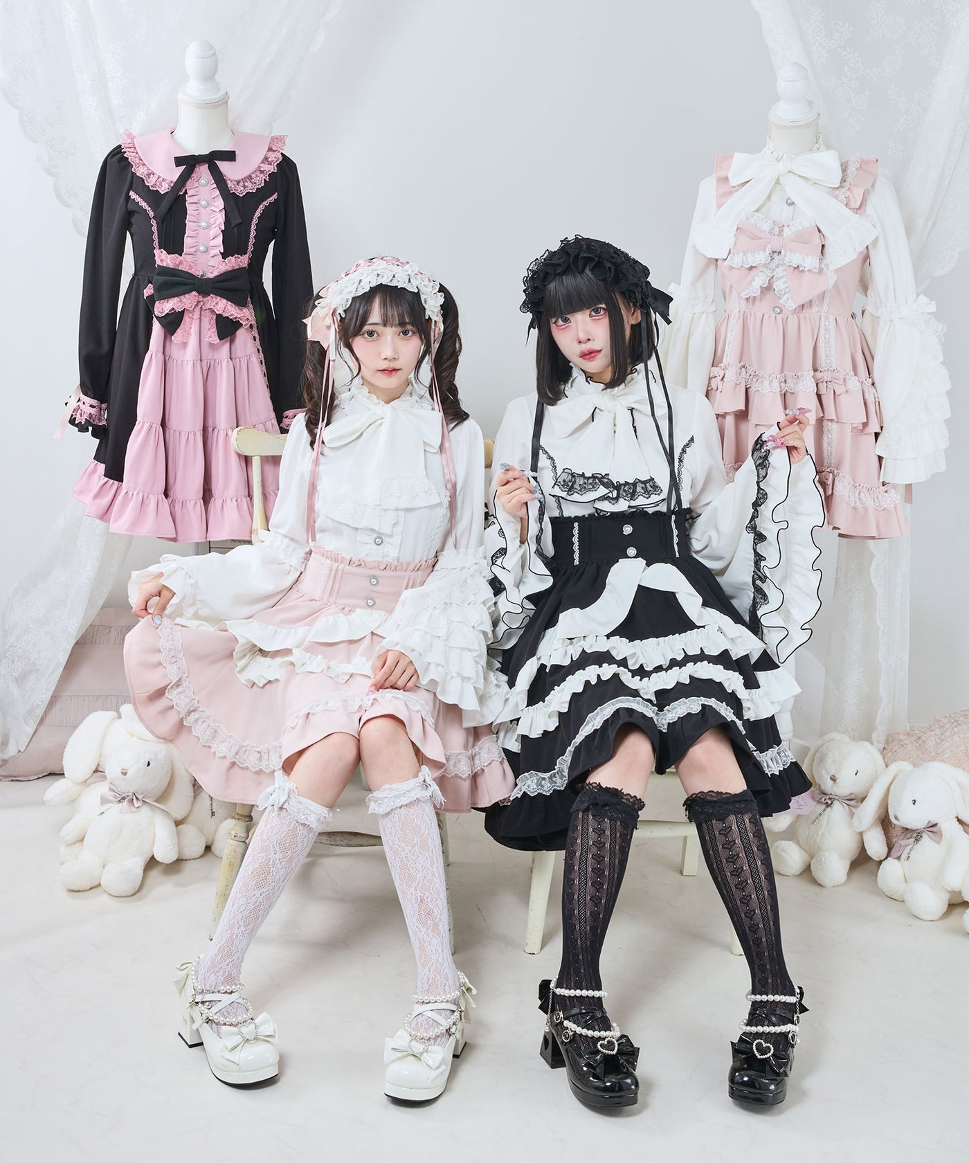 DearMyLoveEmily フリルハイネックレースリボンプリンセスブラウス フリルハイネックレースリボンプリンセスブラウス – レディース