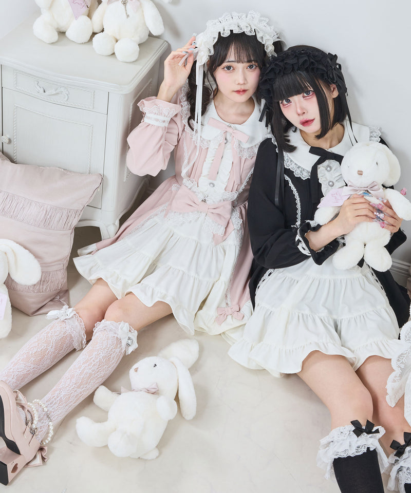プリンセスティアードはしごレースフリルワンピース