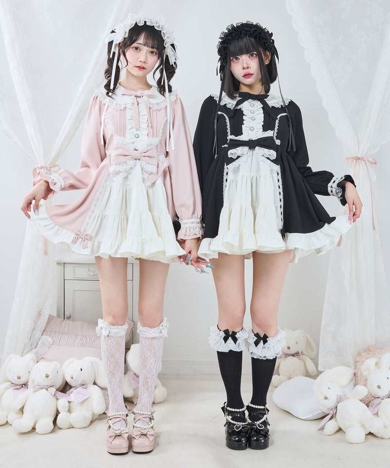 プリンセスティアードはしごレースフリルワンピース