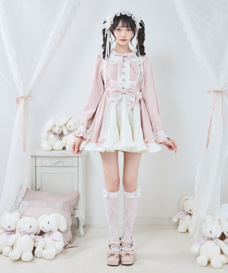 プリンセスティアードはしごレースフリルワンピース