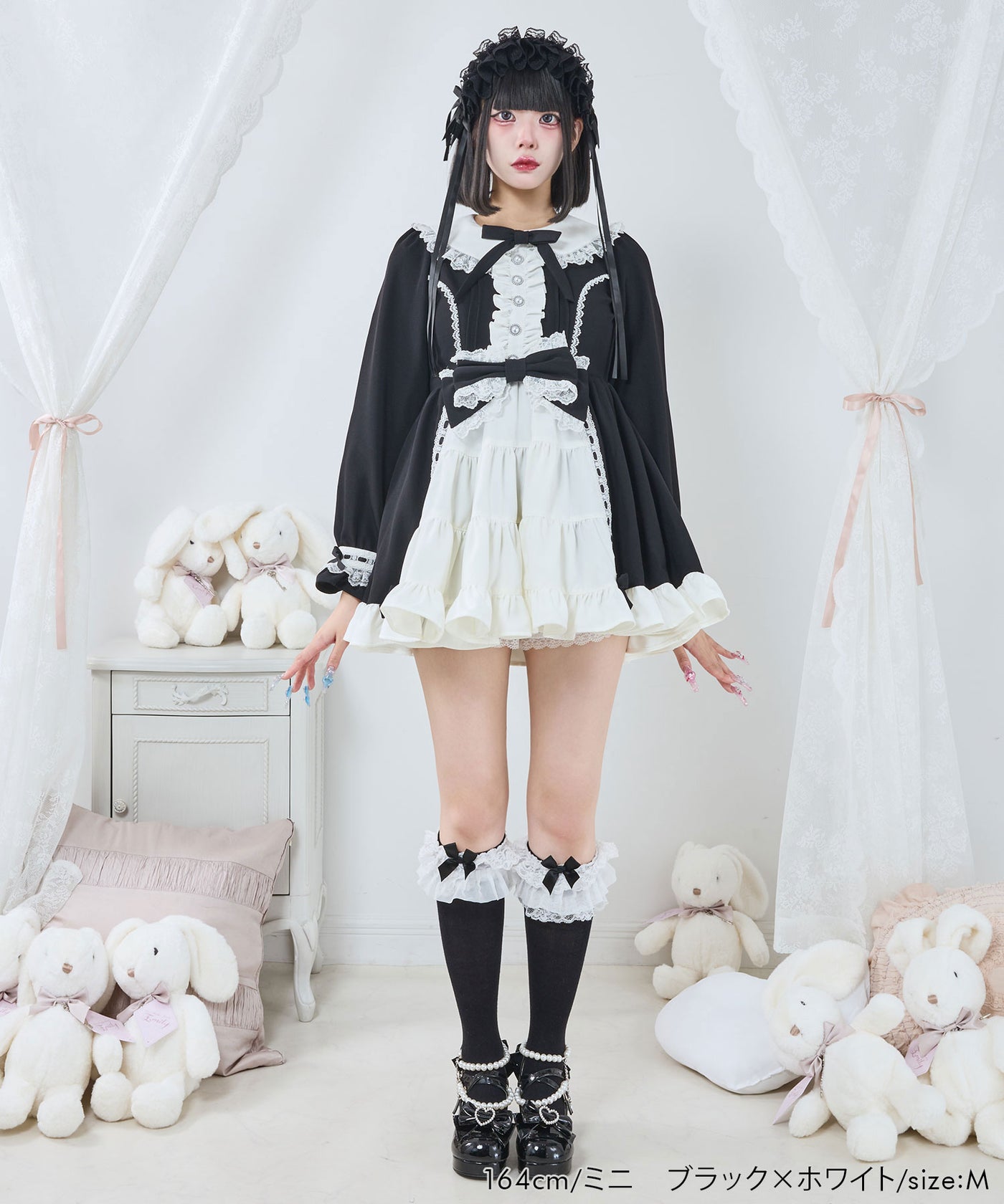 プリンセスティアードはしごレースフリルワンピース