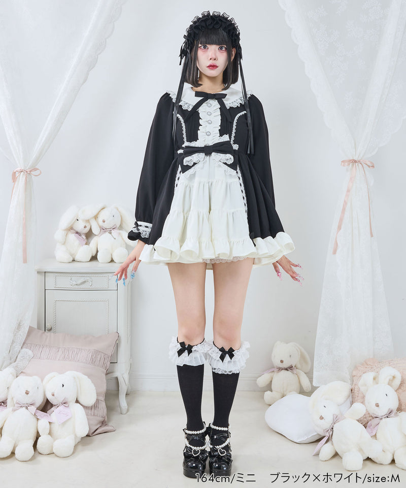 プリンセスティアードはしごレースフリルワンピース