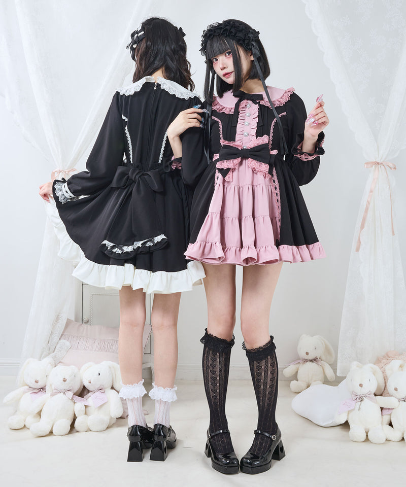 プリンセスティアードはしごレースフリルワンピース