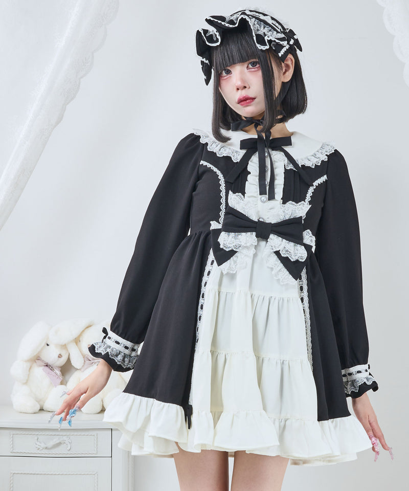 プリンセスティアードはしごレースフリルワンピース