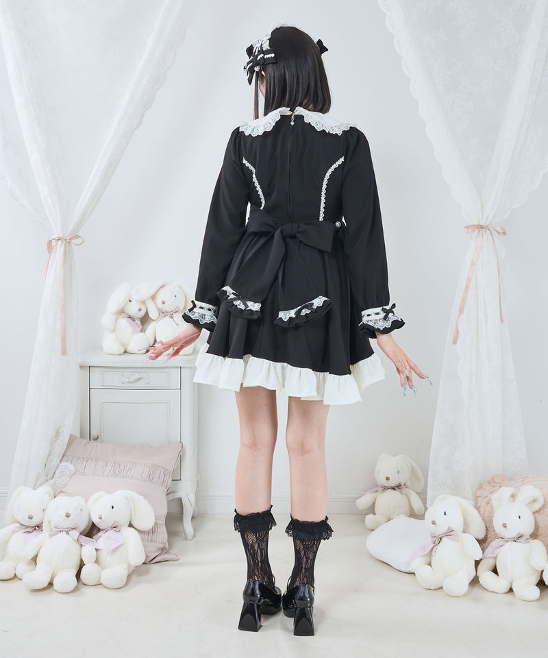 プリンセスティアードはしごレースフリルワンピース