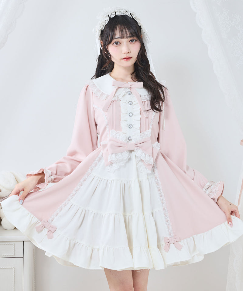 プリンセスティアードはしごレースフリルワンピース