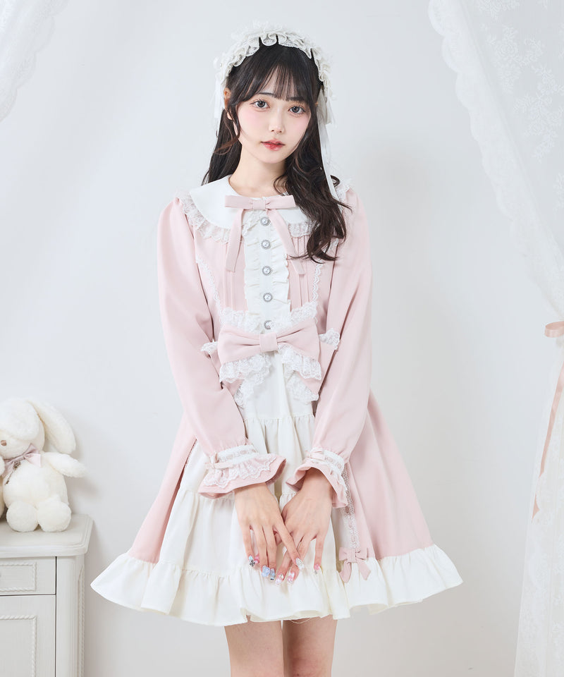 プリンセスティアードはしごレースフリルワンピース