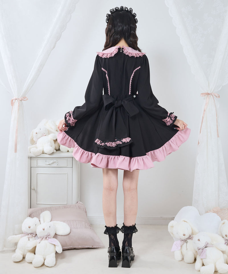 プリンセスティアードはしごレースフリルワンピース