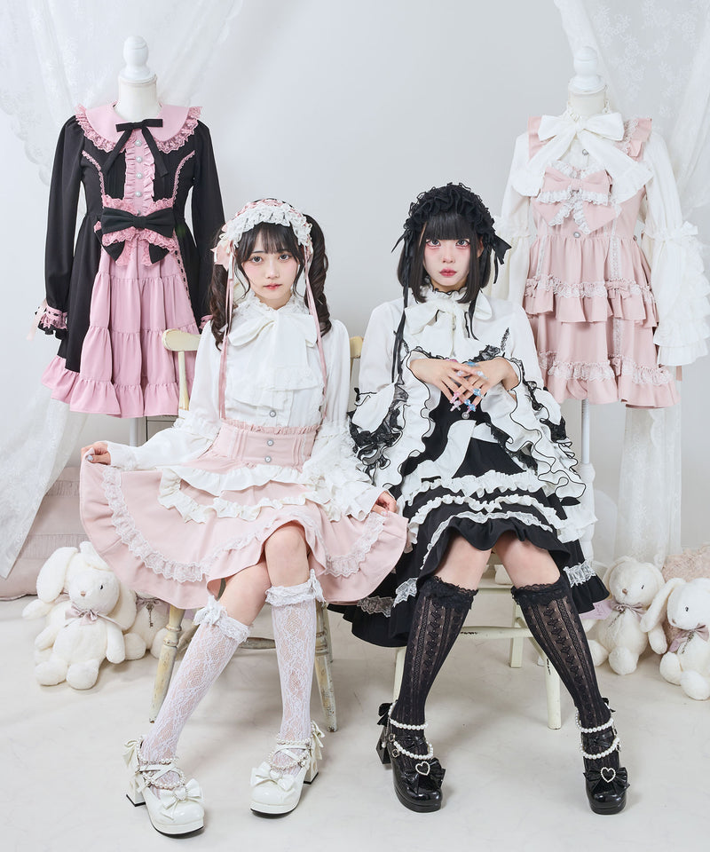 プリンセスティアードはしごレースフリルワンピース