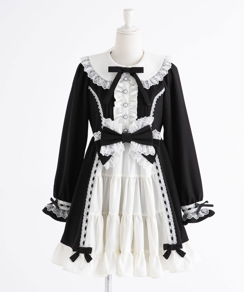プリンセスティアードはしごレースフリルワンピース