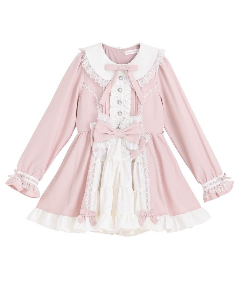 プリンセスティアードはしごレースフリルワンピース