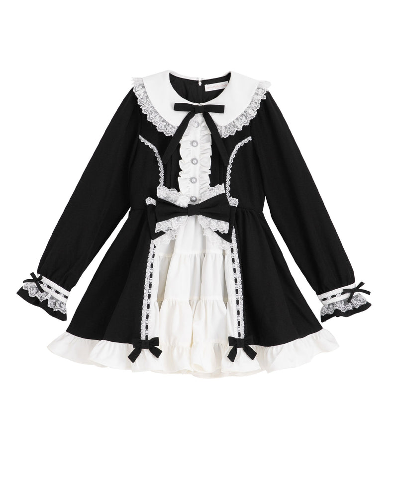 プリンセスティアードはしごレースフリルワンピース