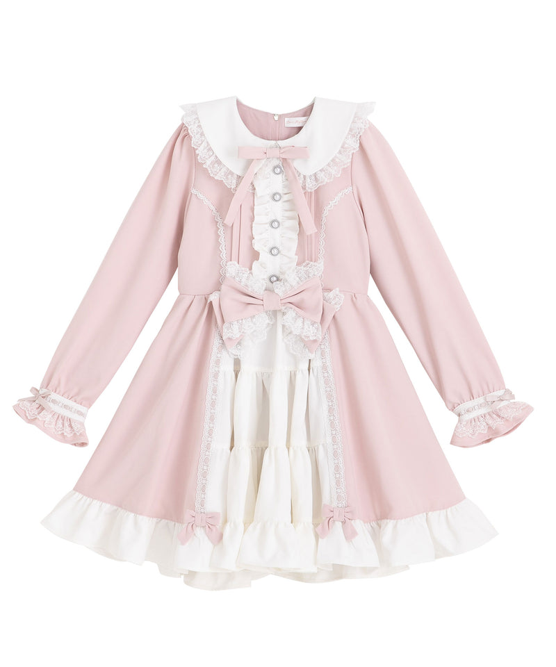 プリンセスティアードはしごレースフリルワンピース