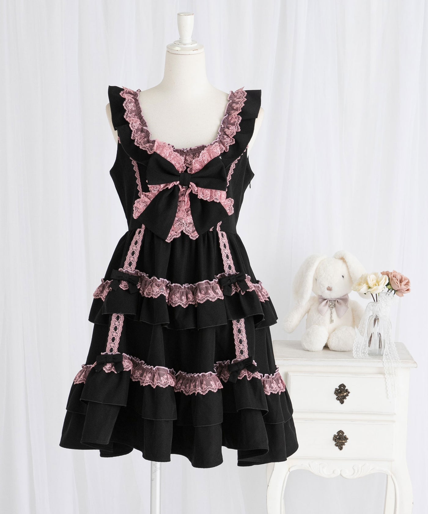 00s 希少 TRALALA 肩リボン&はしごリボンレースアップフリルカットソー 00s 希少 TRALALA 肩リボン&はしごリボンレースアップフリルカットソー