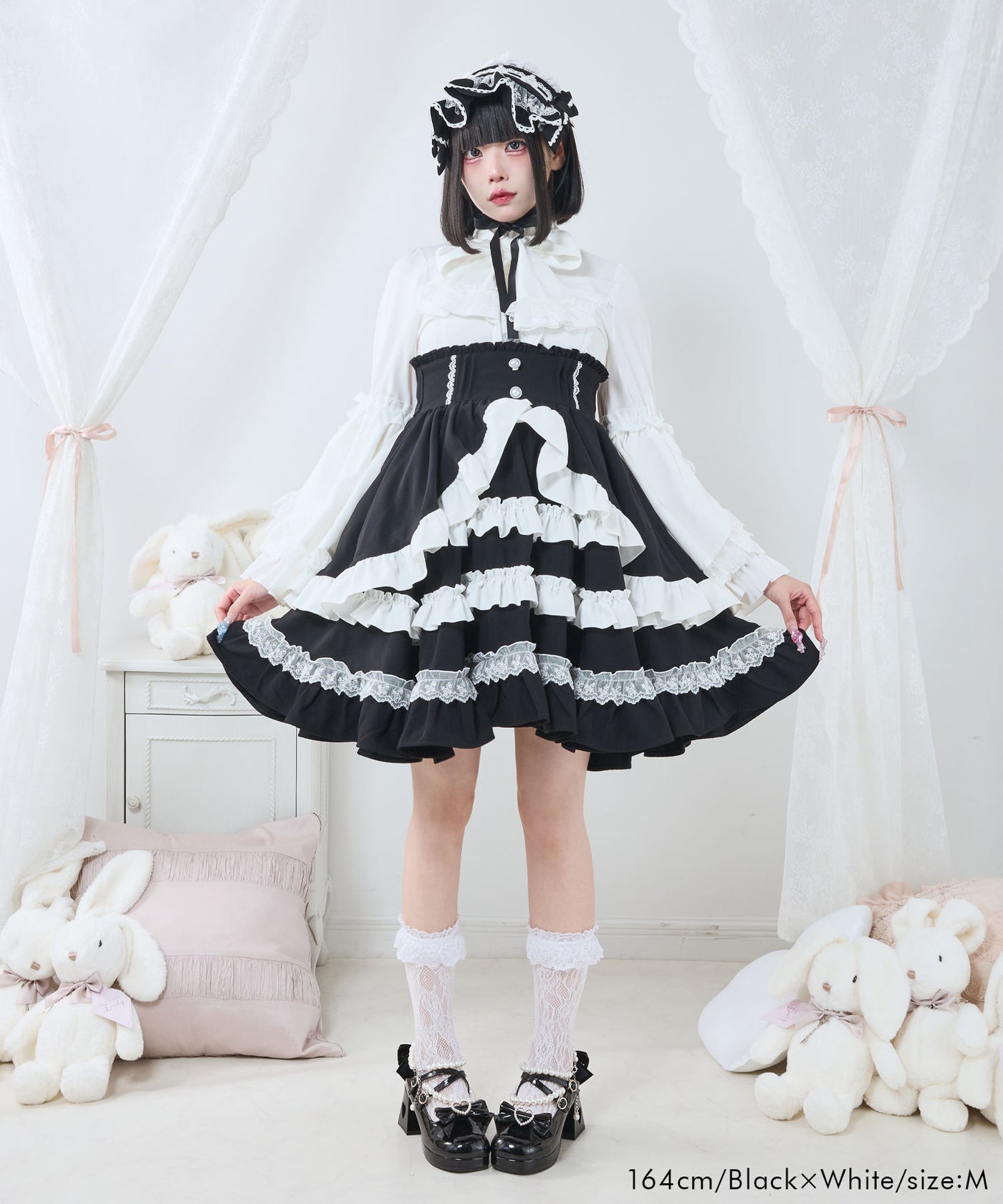 フリルたっぷりリボンスカート – レディースファッション通販の夢展望