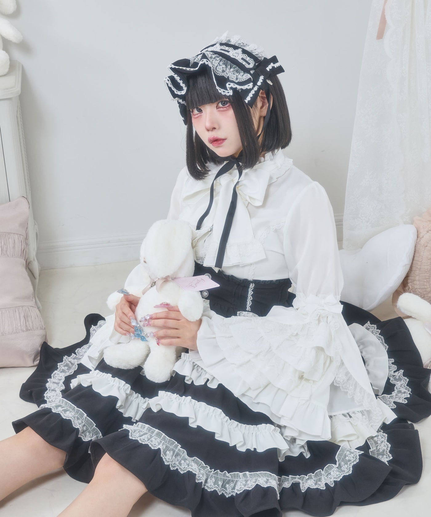 パニエ ホワイト S M 新品 フリル ハートレース コスプレ ロリータ