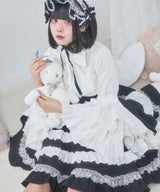 フリルたっぷりリボンスカート
