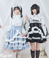 フリルたっぷりリボンスカート