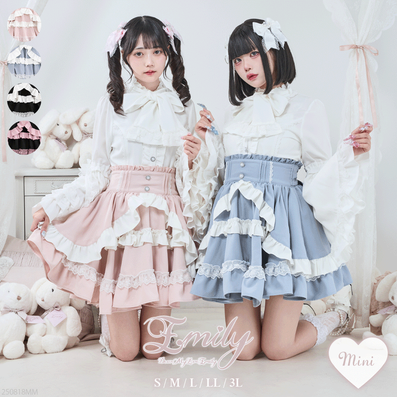 カシュクールフリルたっぷりリボンミニスカート – レディース カシュクールフリルたっぷりリボンミニスカート – レディース