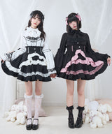 カシュクールフリルたっぷりリボンミニスカート
